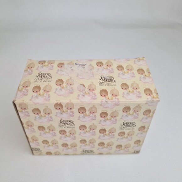 Precious Moments E-5636 Rejoice O Earth Porcelain Figurine Vntg +2 Ornament - Picture 7 of 7